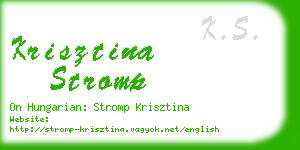 krisztina stromp business card